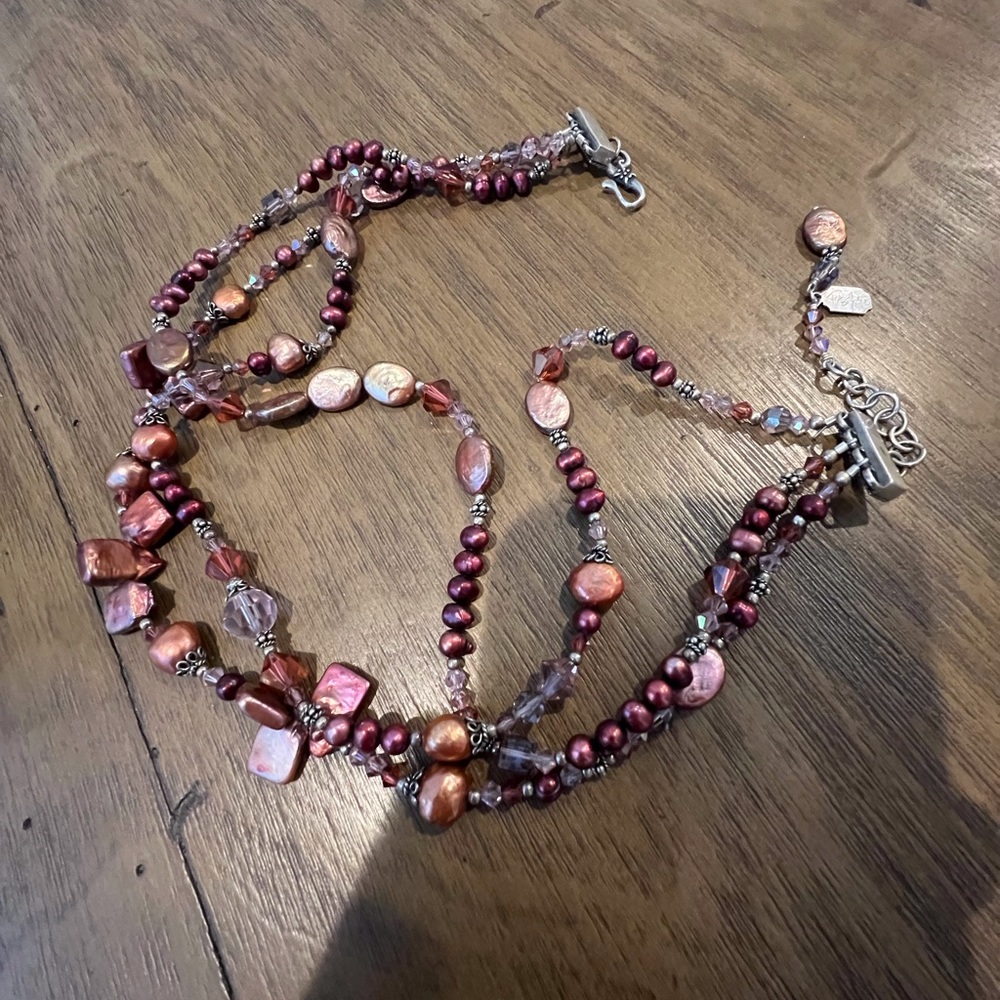 Vintage Tres Jolie Triple Strand Necklace